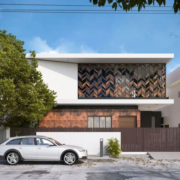 Louvered House
